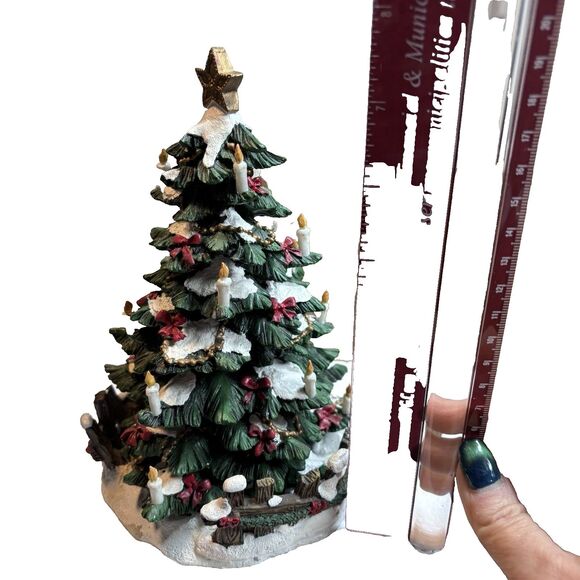 St Nicholas Square Village -Caroling Around the Tree set of 4, Only the tree - Picture 6 of 11